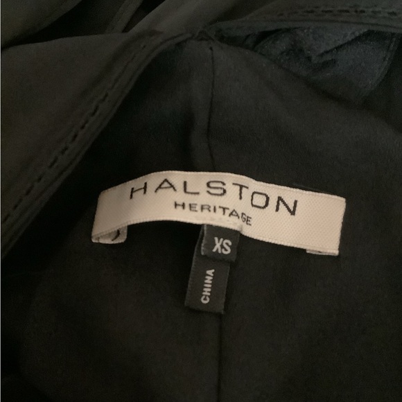 Halston Heritage Size XS Elegant Black Maxi Dress With Front Slit. Preloved - Picture 9 of 9